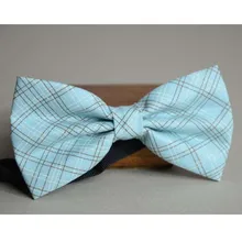 Светло-голубой клетчатый мужской официальный галстук-бабочка Повседневный коммерческий галстук-бабочка для жениха галстук-бабочка для свадьбы