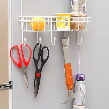 

Multilayer Kitchen Storage Hanger Iron Refrigerator Side Shelf Rack Oganizer Tool H99F