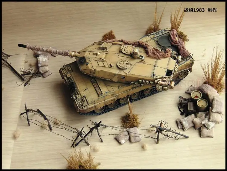 KNL HOBBY Heng Long, 1: 16RC Leopard 2 модель танка пульт дистанционного управления два литейного тяжелого покрытия краски, чтобы сделать старый