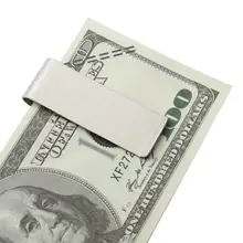 Новейший металлический кошелек из нержавеющей стали для денег, папка, зажим для воротника, кошелек для наличных ID, кредитный кошелёк для карт денег, Металлический Стальной Зажим для купюр