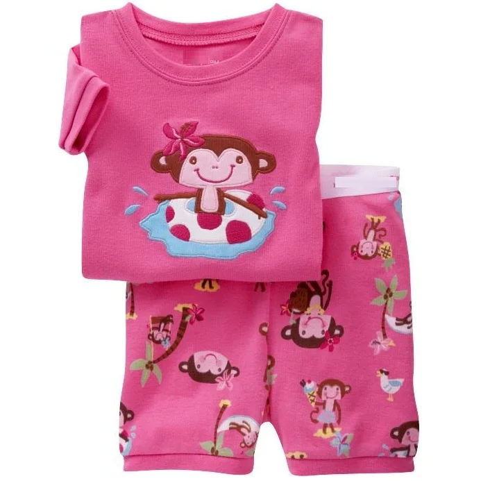 

Mermaid Girls Summer 2019 Children Cute Cartoon Baby Kids Girls Nightwear Short Sleeve Pajamas Pyjamas Sleepwear Suit