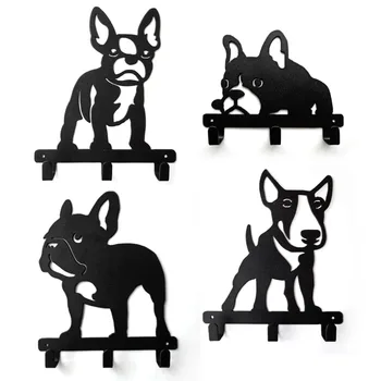 

Bull dog series puppy creative hook original design clothes hanging iron 20 cm wide