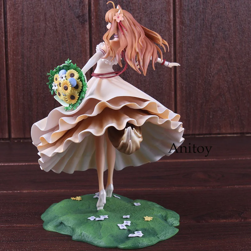 Аниме Spice and Wolf Holo свадебное платье Ver. 1/8 Масштаб ПВХ Голо фигурка Коллекционная модель игрушки 21 см аниме фигурка