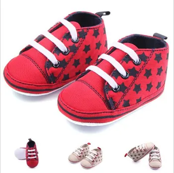 

New Baby Canvas Shoes Newborn Antislip First Walkers Toddler Infants Sneaker