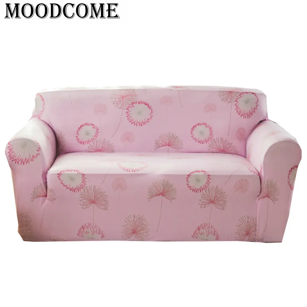 Цветочный розовый чехол для дивана cubre Sofa 3 plazas Чехлы кресел гостиной Прямая