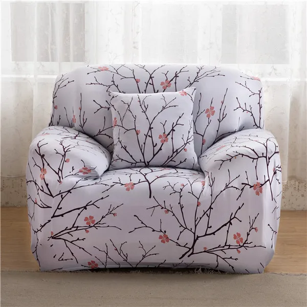 Геометрическая крышка дивана ветка с листьями Цветочные стрейч чехлы из спандекса съемный эластичный все включено чехол для дивана для гостиной - Цвет: 13