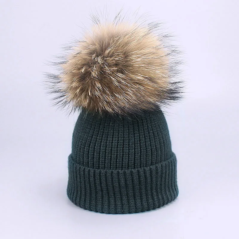 Шапка с помпоном, комплект из двух предметов, шарф, шапка с натуральным мехом, вязаная шапка, зимняя шапка унисекс, одноцветная шапка в полоску, теплая хлопковая шапка - Цвет: X