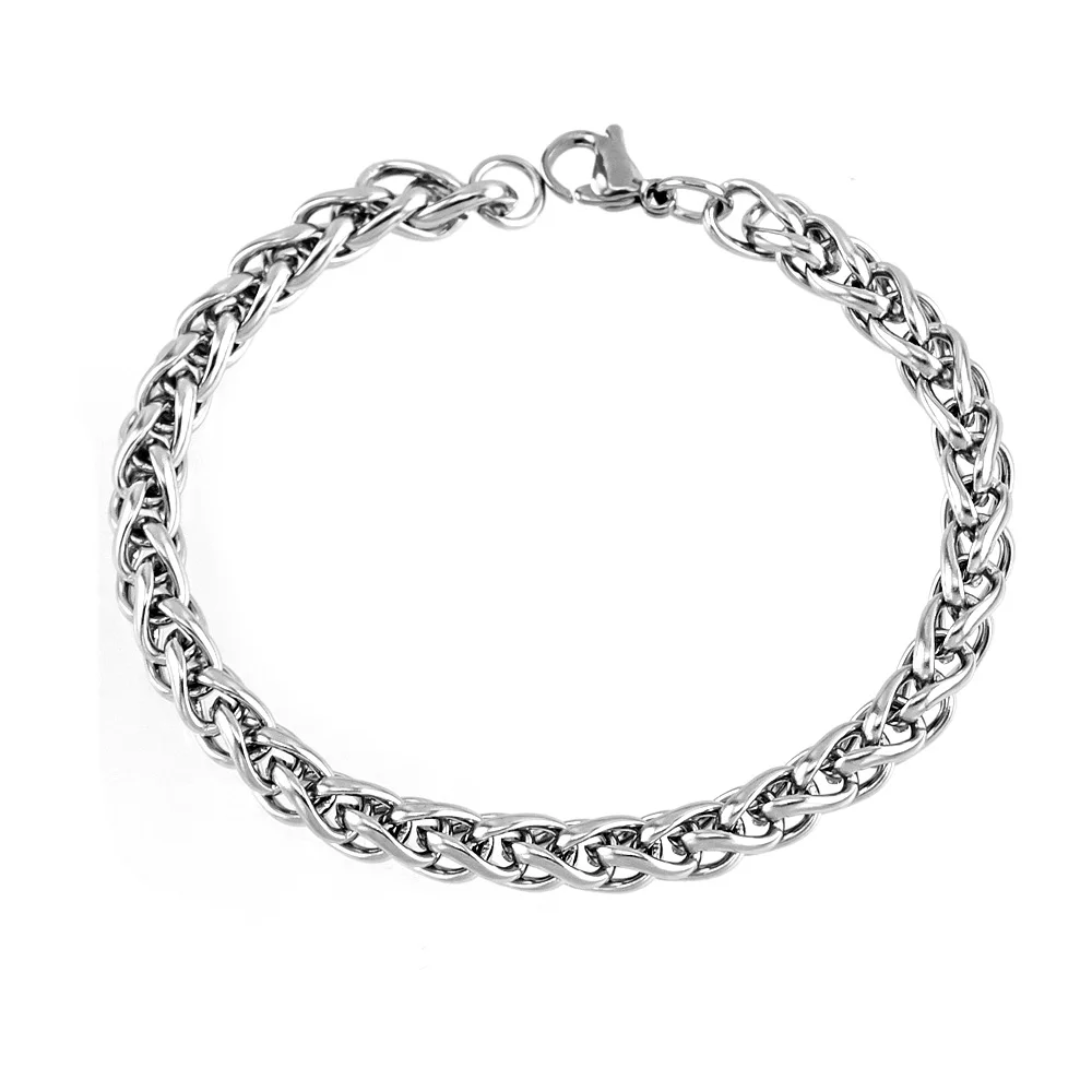 Pulseira masculina браслеты из нержавеющей стали S. Стальные звенья цепочка браслет на запястье для мужчин ювелирные изделия подарок хорошее качество