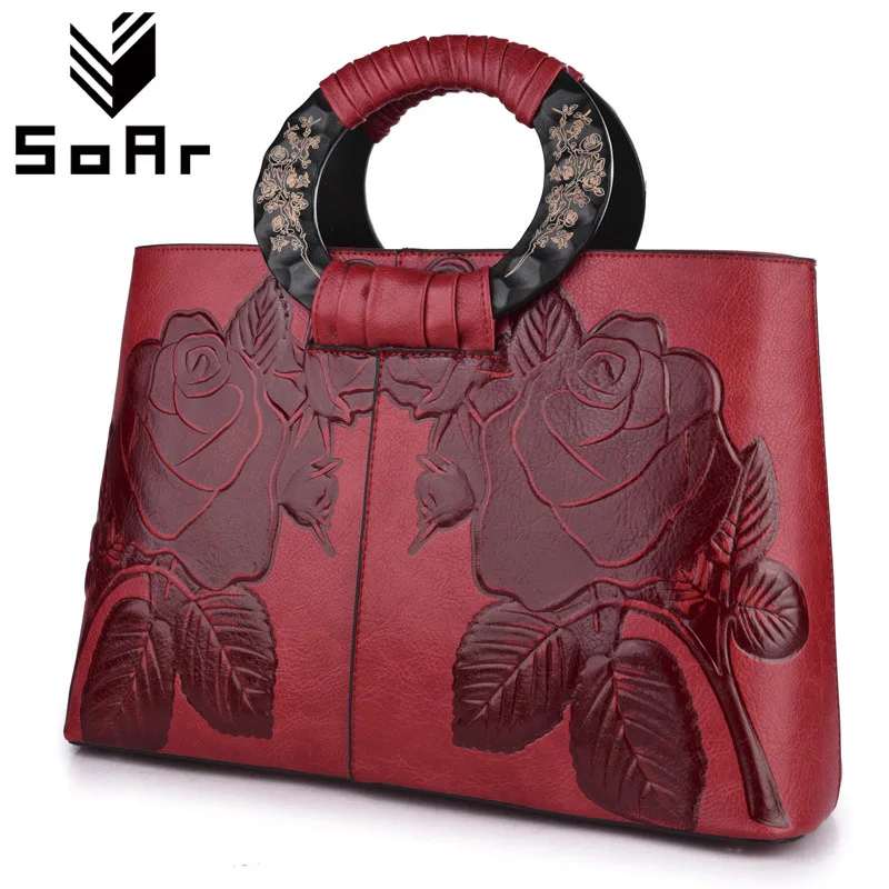 Винтажные сумочки SoAr сумки на плечо с цветочным рисунком женские в национальном