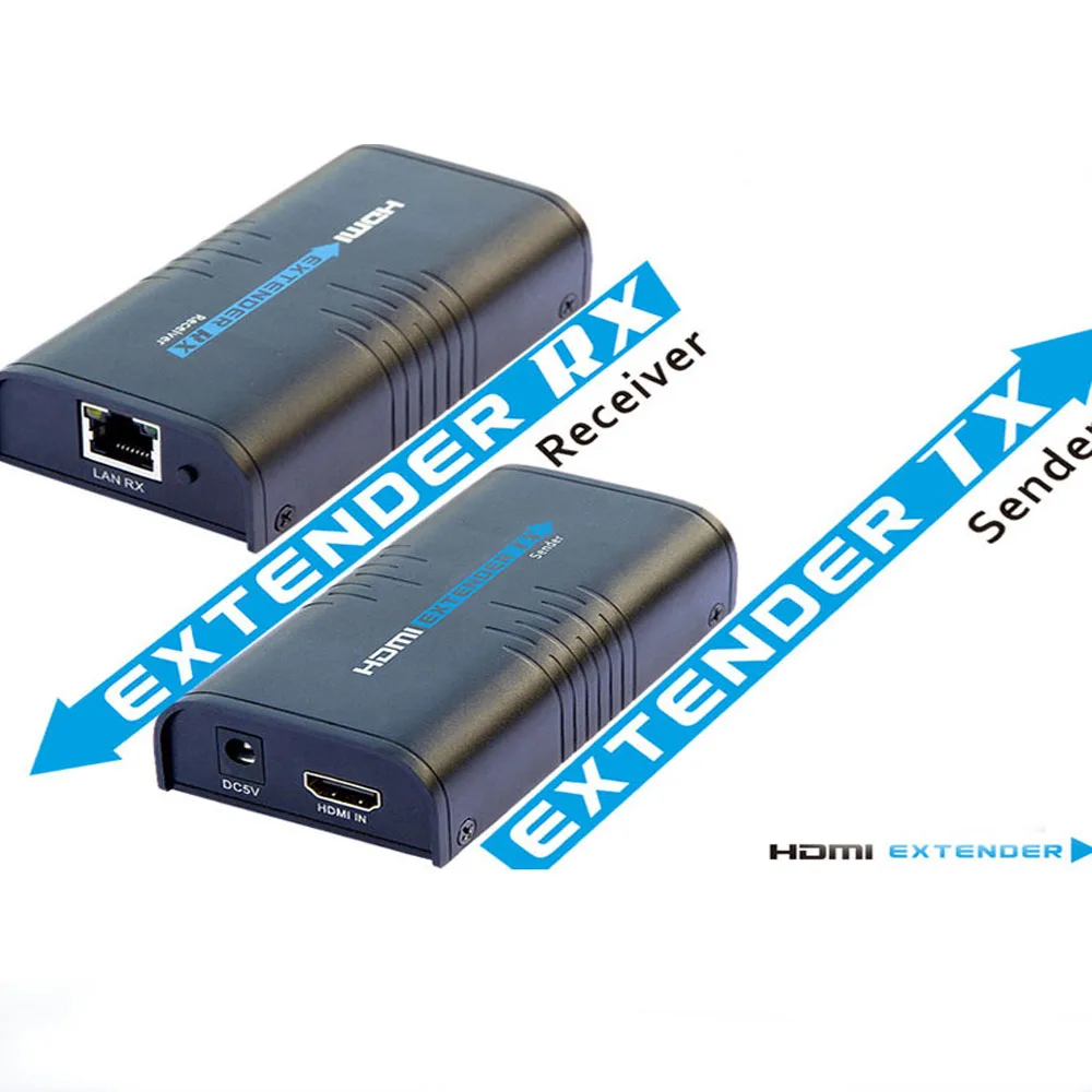 

1080P HDMI Extender HD Singal Network Extender Repeater to 120M Over IP/TCP UTP/STP CAT5e/Cat6 LAN RJ45 Sender+Receiver LKV373