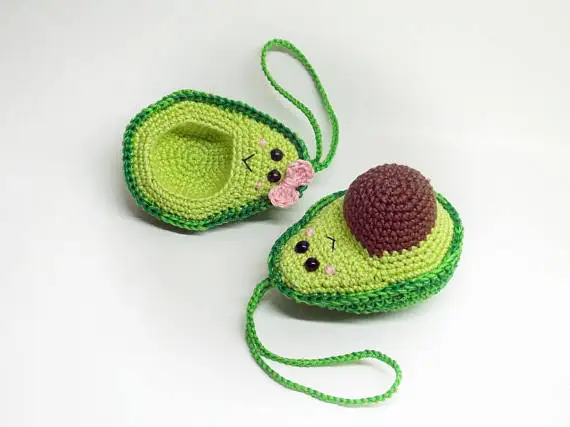 Crochê Brinquedos Amigurumi Abacate Amantes 8 High Quality Brinquedos e hobbies