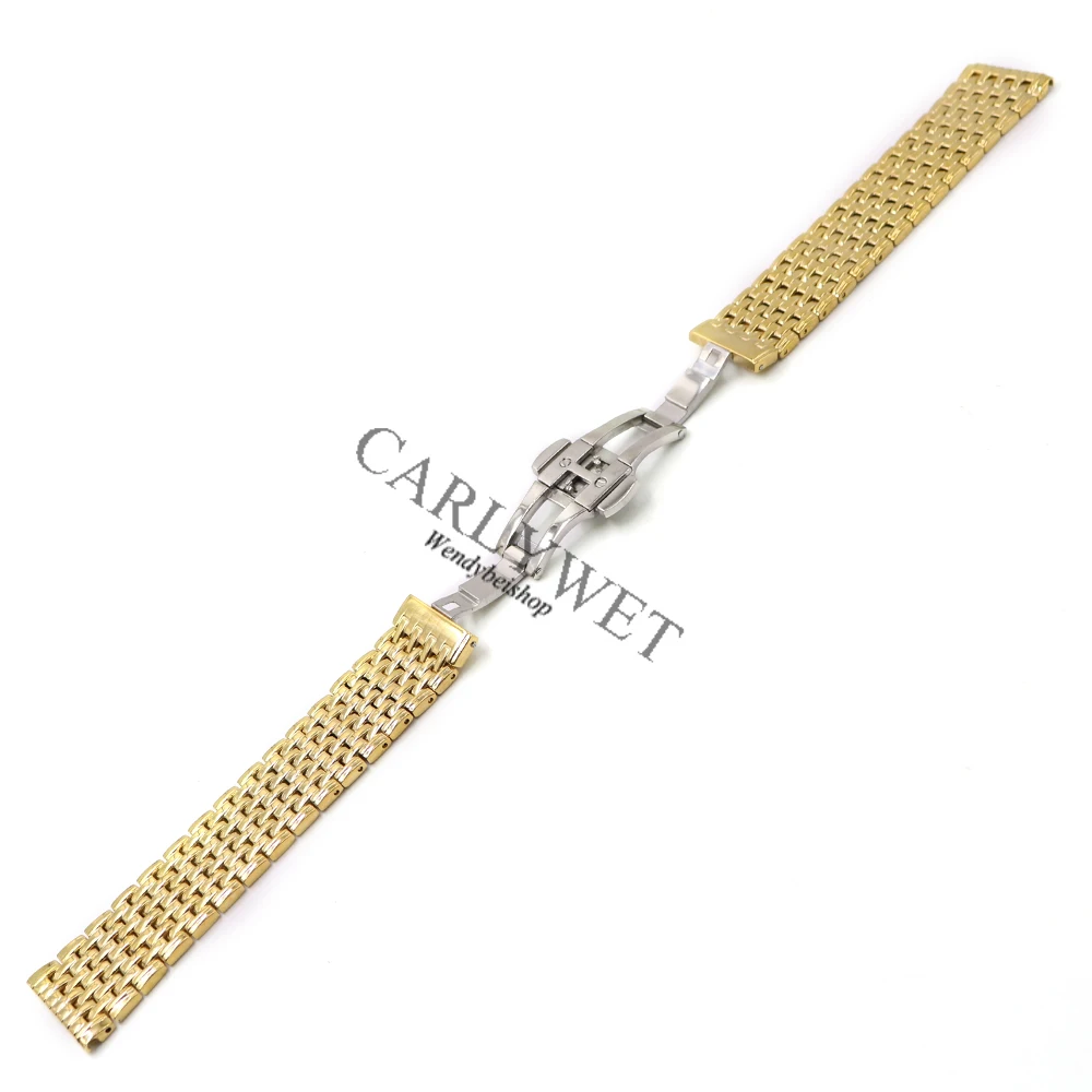 Ремешок для часов CARLYWET из нержавеющей стали 18 19 20 22 мм|watch band bracelet|replacement strapstrap
