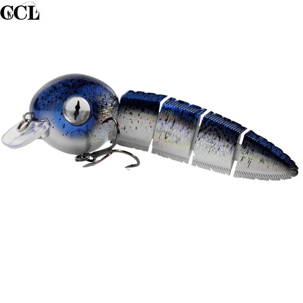 04 sinking 152mm Multi Jointed Fishing Lures Floating Tadpole Durable Fiber Link Swimbait Fishing Tackle Bait Wobblers - Цвет: 04 sinking