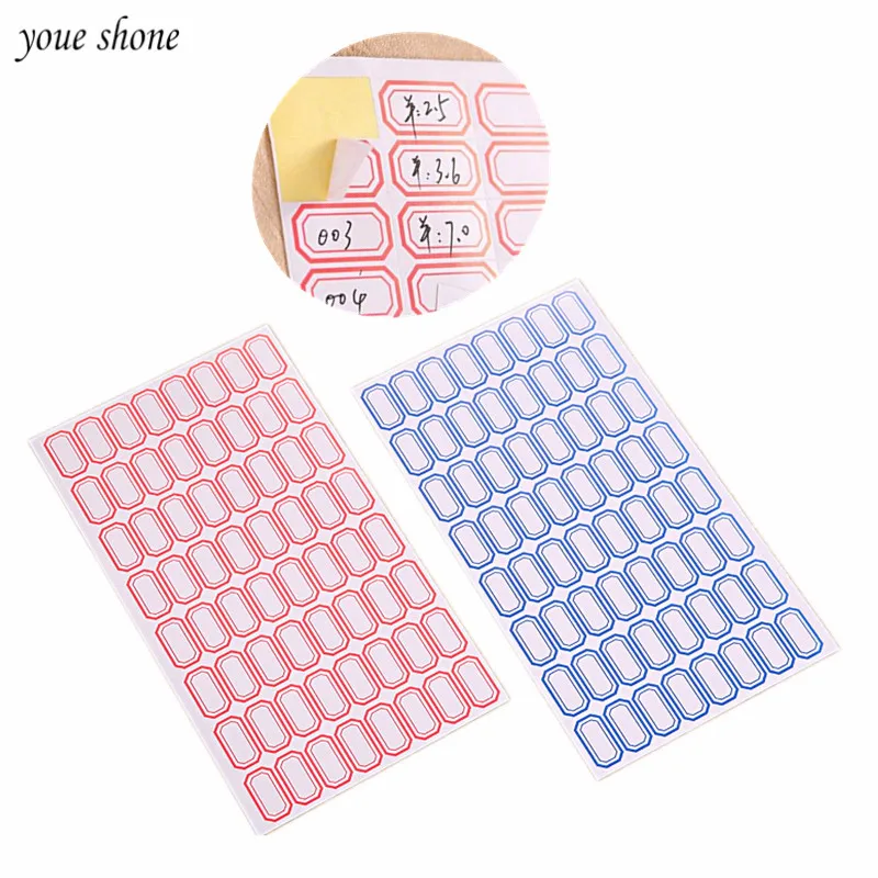 5pcs/Lot Self Adhesive Sticky White Label Writable Name Stickers Handmade DIY Blank  Paper Category Paste Price Stickers