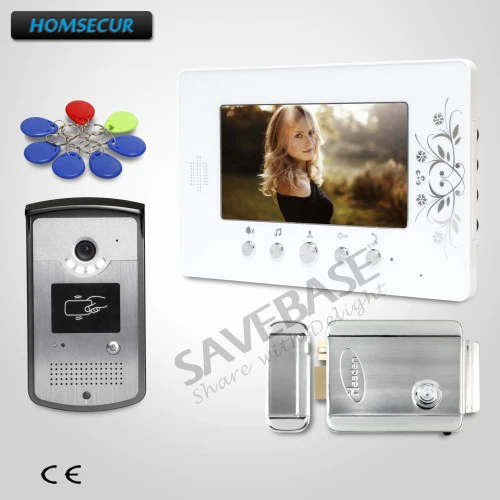 

HOMSECUR Delivery From Russia 7inch Video Security Door Phone with Keyfobs Unlocking Camera for Home Security