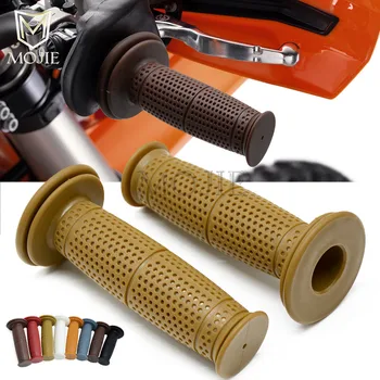 

7/8" 22cm Motorcycle Hand Grips Retro Handle Rubber Bar Gel Grip for Triumph Street Scrambler Vespa GTS 300 Piaggio Moto Guzzi