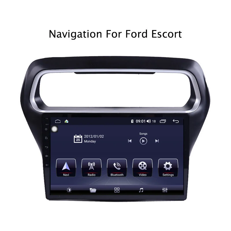 Perfect 10.1" Android 8.1 8 core 4G RAM 64G ROM GPS Navigation Car Radio For Ford Escorts 2014,with Carplay/4G LTE 0