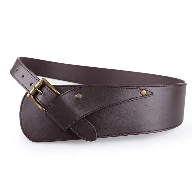 Женский ремень VOHIO с золотой пряжкой широкий 7 5 см|belt f|belt fashionf belt |