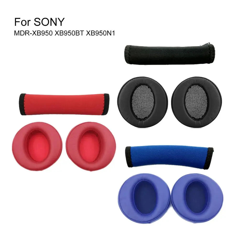 Мягкие губчатые амбушюры для SONY MDR XB950 XB950BT XB950N1 сменные наушников из пены с