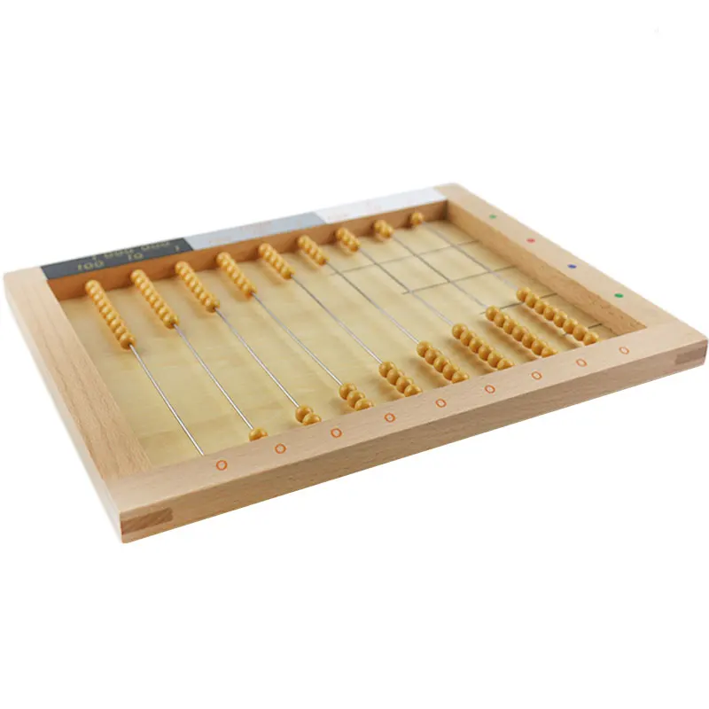 

Wooden Montessori Math Material Montessori Flat Bead Frame Preschool Educational Abacus Learning Toys for Children ME1344H