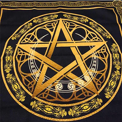 Алтарь Таро ткань для настольных игр карты скатерть хлопок и лен Wicca церемония