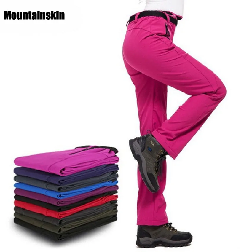 Las mujeres de invierno dentro de pantalones de lana pantalones de deportes al aire libre impermeable de la ropa de marca senderismo Camping senderismo esquí mujer Throusers VB015 Las mujeres de invierno dentro de pantalones de lana pantalones de deportes al aire libre impermeable de la ropa de marca senderismo Camping senderismo esquí mujer Throusers VB015