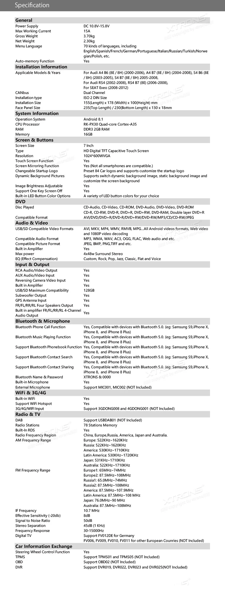 Flash Deal 7" Quad-Core Android 8.1 Oreo OS Car Multimedia DVD Navigation GPS Radio for Seat Exeo 2008-2013 with Full RCA Output Support 26 Flash Deal 7" Quad-Core Android 8.1 Oreo OS Car Multimedia DVD Navigation GPS Radio for Seat Exeo 2008-2013 with Full RCA Output Support 26