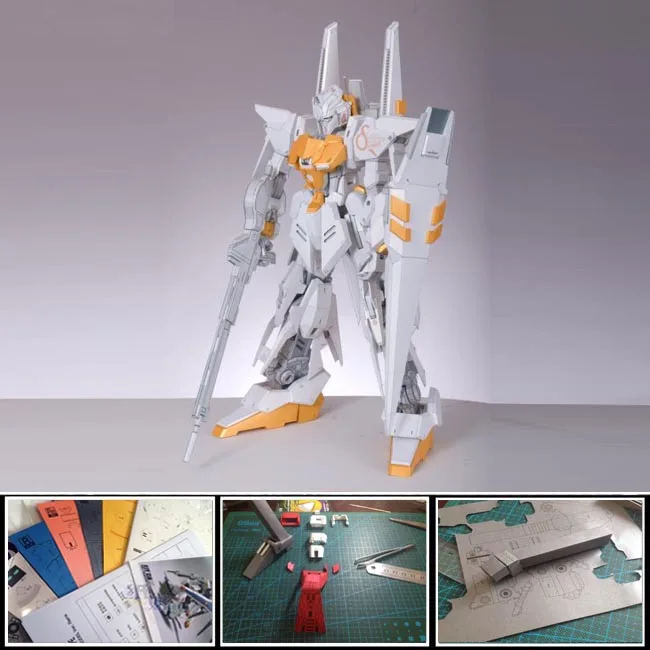 Новый 2016 бумаги Gundam модель 38 см высотой MSZ 001-1A вариант MG PG перламутровый 3d
