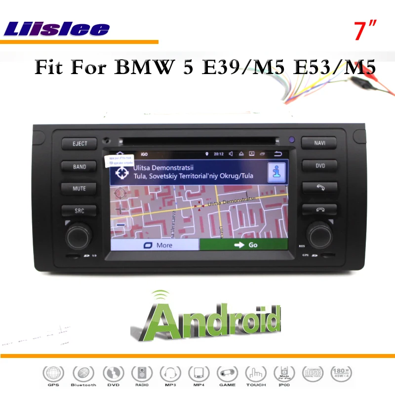 Sale Liislee Car Android Multimedia For BMW 5 Series E39 / M5 E53 / M5 Stereo Radio BT CD DVD Player GPS Nav Navi Navigation System 1