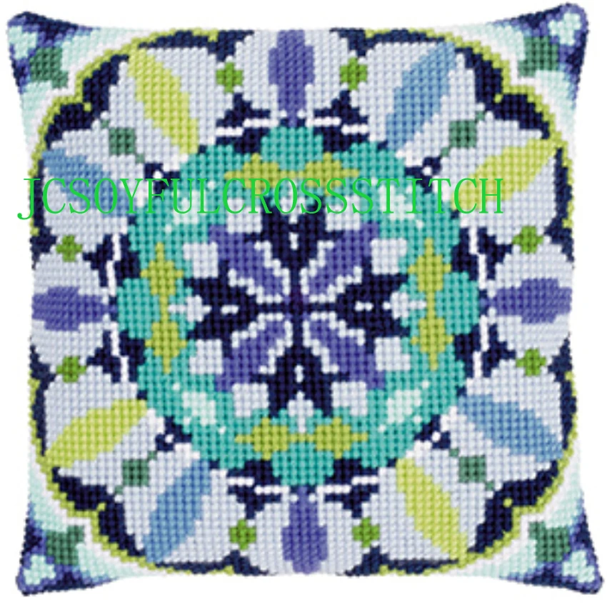 Download Aliexpress.com : Buy CX0734 DIY Needlework Kit Unfinished Acrylic Yarn Embroidery Pillow ...