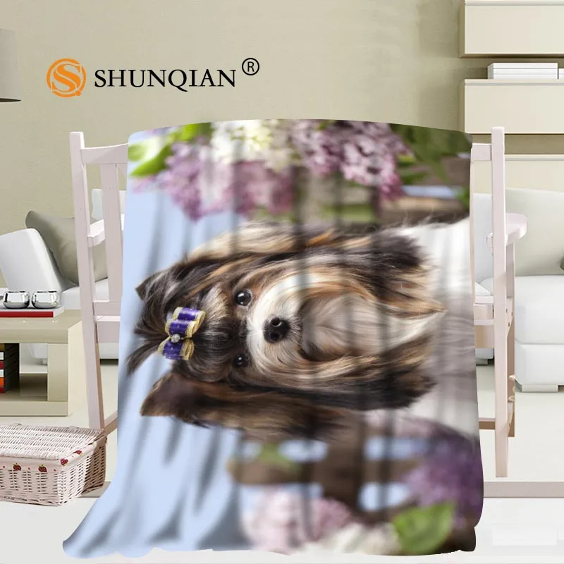 مخصص يوركشاير جحر بطانية كنبة مكتب بطانية المحمولة بطانية ناعمة السرير الطائرة السفر الكبار المنزل بطانية