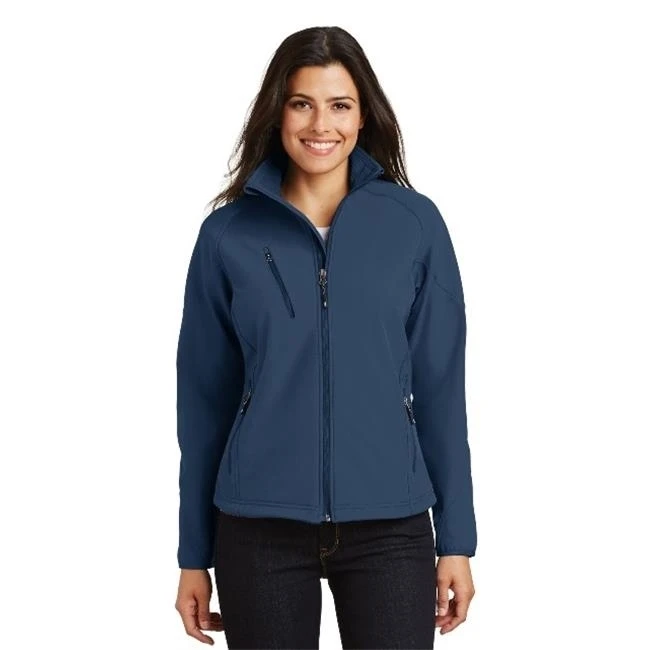 Port Authority L705 Ladies Textured Soft Shell Jacket Insignia Blue - 3XL