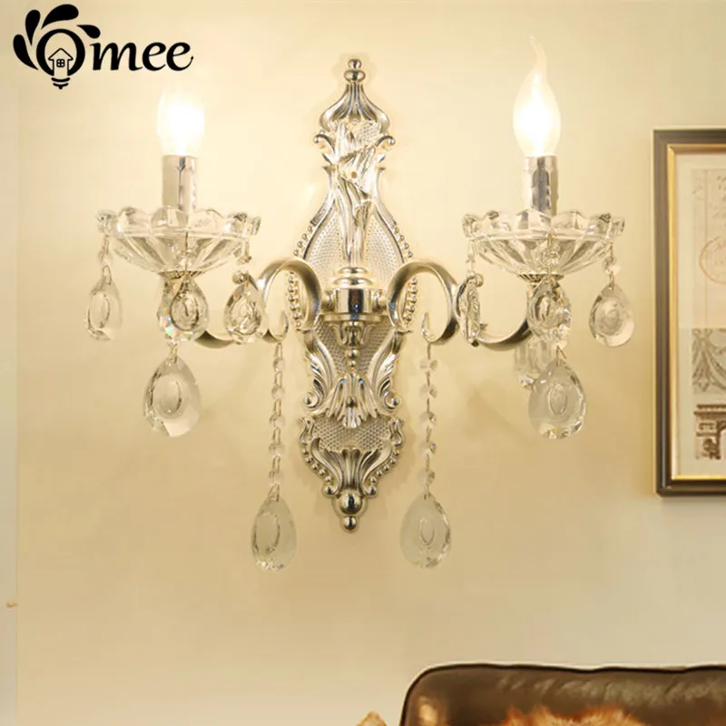 Buy Exclusive luxury gold crystal wall light indoor