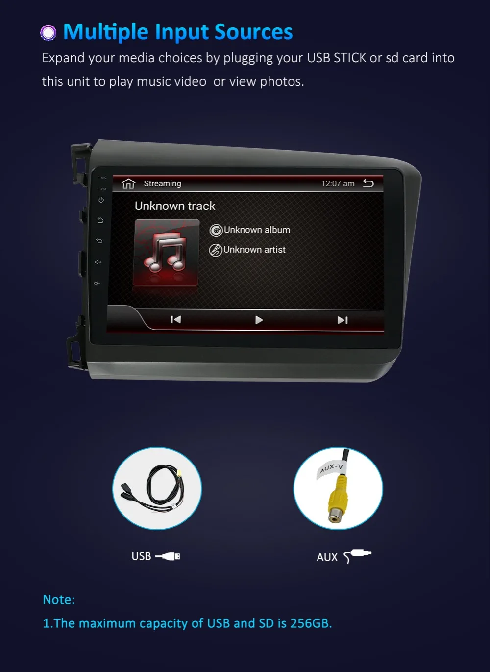 Top Bosion Android 9.0 Car DVD Player GPS Navigation Multimedia For Honda Civic Radio 2012-2Z015 car stereo 2 din Video multimedia 7