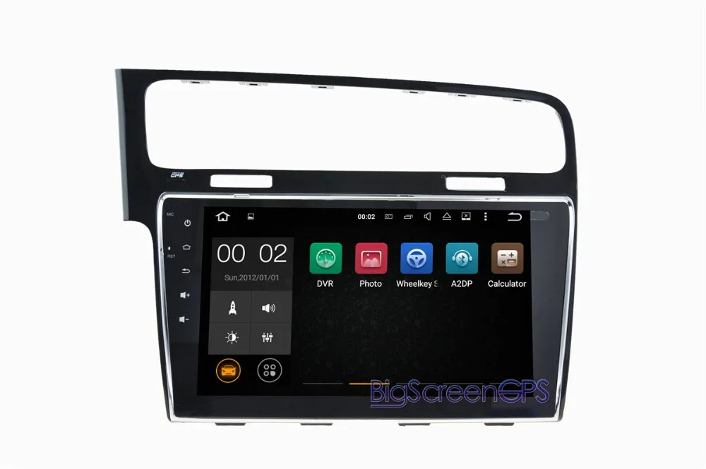 Clearance 10.1 Inch The newest Android 7.1 Quad Core GPS Navigation For  Volkswagen VW GOLF 7 2013 Stereo Multimedia Free Map Bluetooth 2