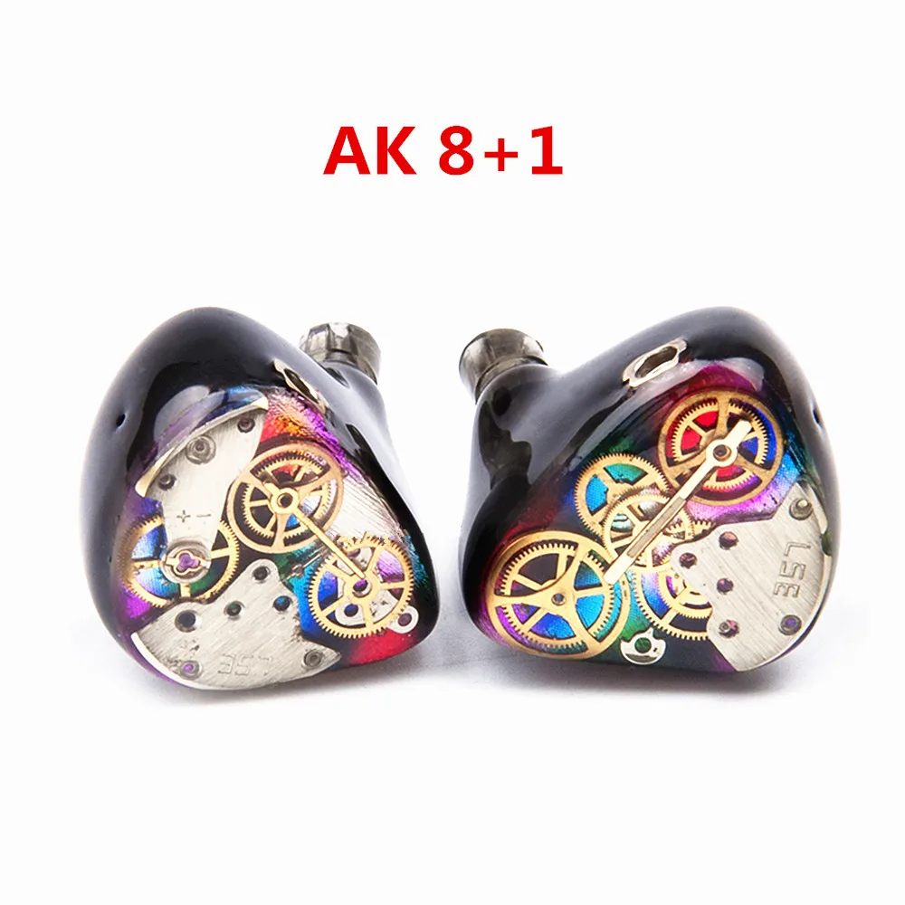 AK Audio 8BA + 1DD на заказ наушники для ушей гибридные блоки сделай сам HiFi в ухо