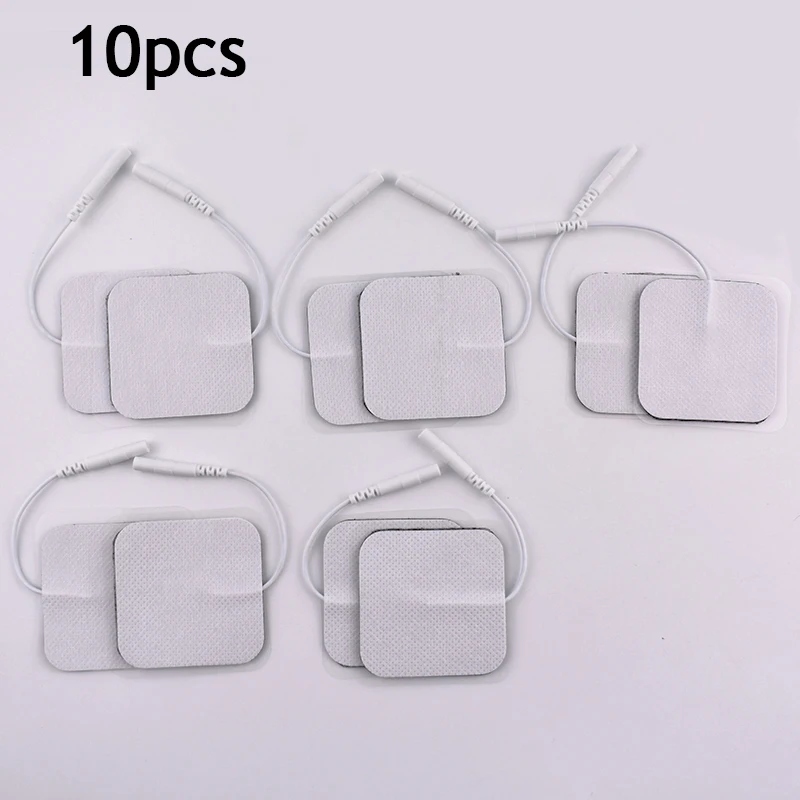 10Pcs 5*5cm Electrode Pads Electric Massager Patch Tens Electrodes Digital Therapy Machine