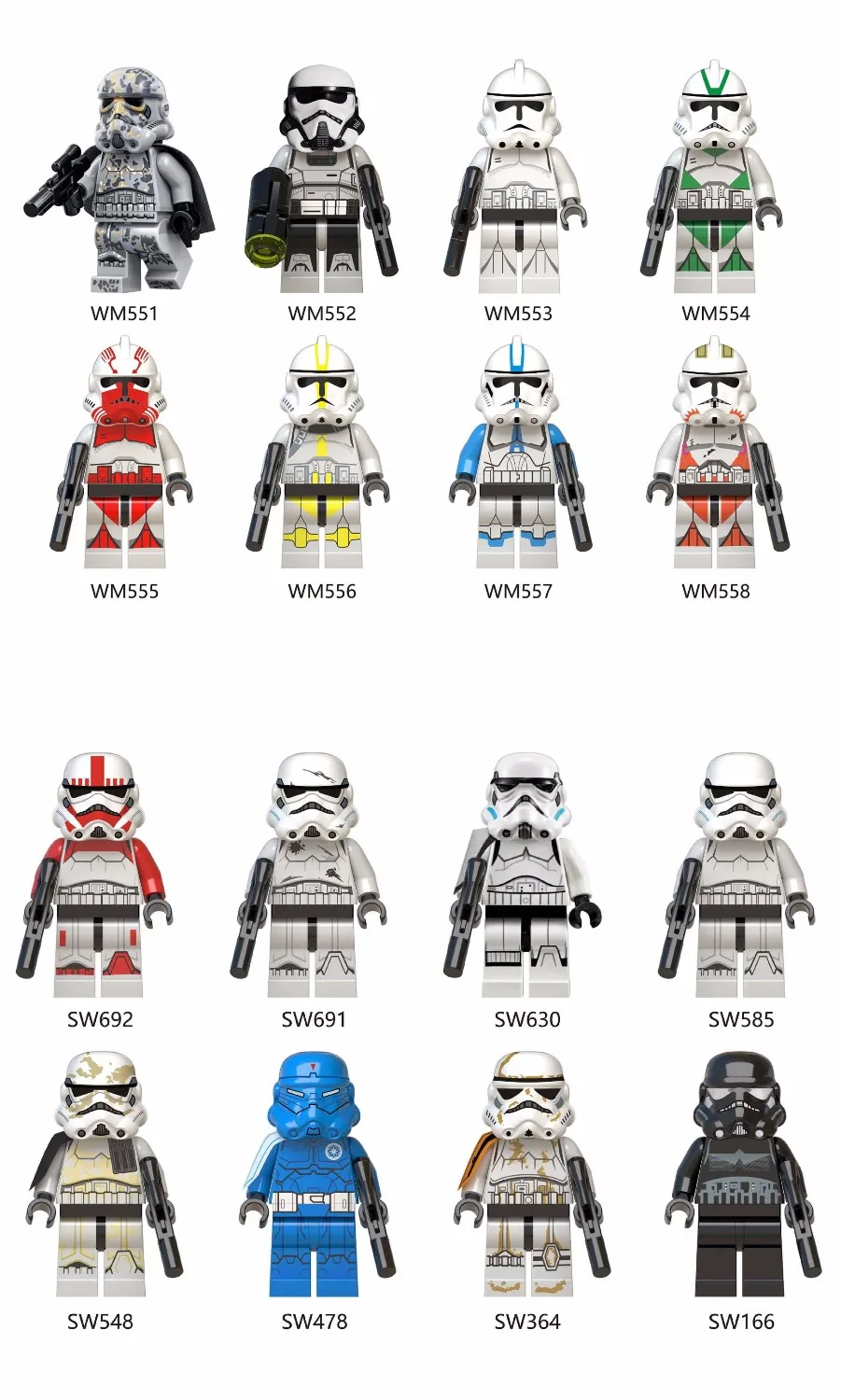 

HOT Star Wars movie The Clone Wars Building blocks single mini figure doll Compatible With legoing toys for children SW659