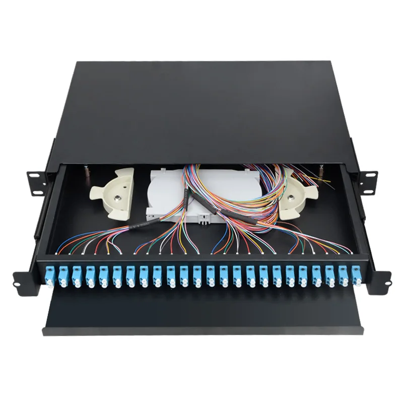 Fiber Optic Terminal Box 48 core LC with adapter pigtail 24 Ports Patch Panel