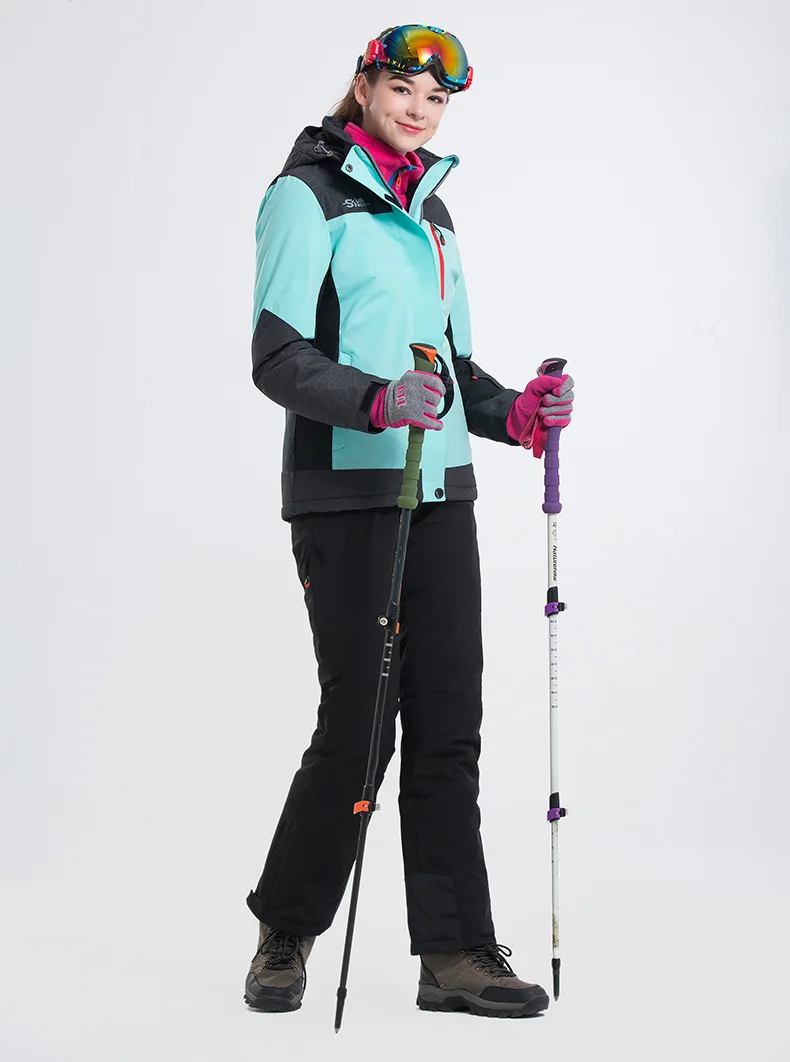Бренд LANLAKA, женский лыжный комплект, Лидер продаж, Высококачественная зимняя куртка, Новое поступление, 7 цветов на выбор, теплые лыжные костюмы для женщин