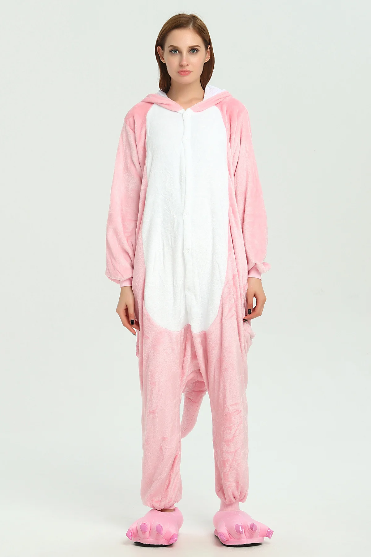 Кигуруми пижамы для взрослых, Женская фланелевая одежда для сна с единорогом, домашняя одежда, пижамные комплекты с рисунком панды Тоторо, Мультяшные животные, пижамы, пижамы