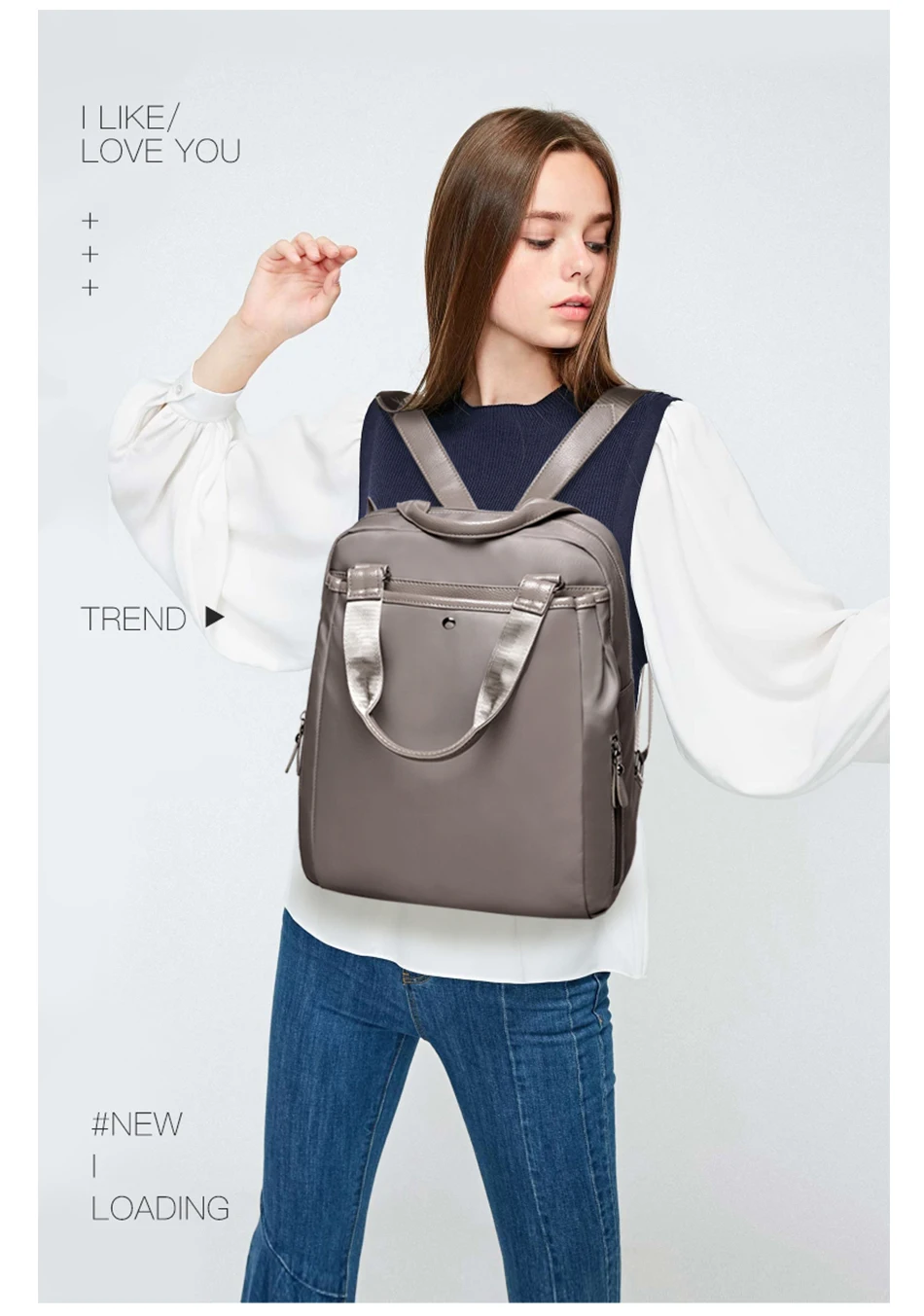 Водонепроницаемый Оксфордский женский рюкзак, Новое поступление, женские рюкзаки на молнии, школьная сумка для девочек-подростков, многофункциональные Новые рюкзаки