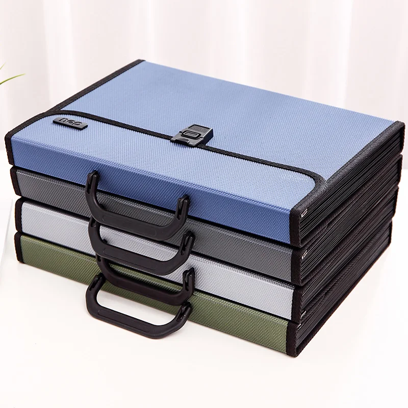 

Deli 5555 Management folder durable waterproof Expanding Wallet Convenient Category rectangular folders package A4 DropShipping