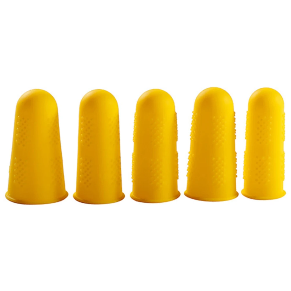 

3/5pcs High Temperature Resistant Caps Anti-hot Accessories Plate Multicolor Finger Protectors Silicone Solid Anti-slip Durable
