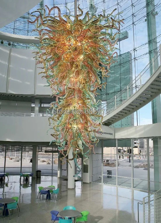 

Free Shipping Hotel Design Murano Glass Modern Crystal Chandelier