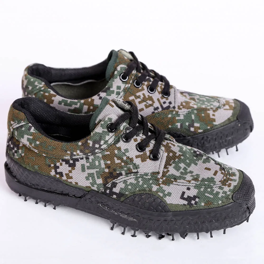 Camo Safety Shoes Military Style Field Camouflage Shoe Antiskid Wear resistant Men Women Jungle Training Shoes Labor protection