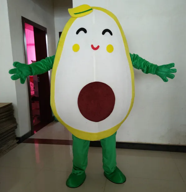 

Mexican Avocado Mascot Costume Adult Size Cartoon Fruit Theme Costumes Role Playing Cartoon Clothing for Halloween Party Event