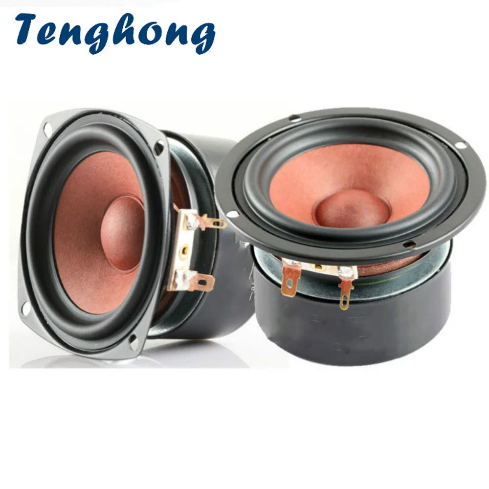 Tenghong 2 шт. 3 дюймовый звуковой динамик 4 Ом 8 20 Вт Полнодиапазонный Hi Fi стерео