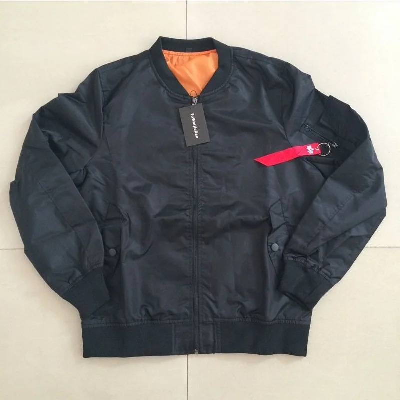 YuWaiJiaRen Bomber Jacket Men Flight Coat Streetwear Pilot Bomber jackets Pilot Outerwear Male Baseball Jacket