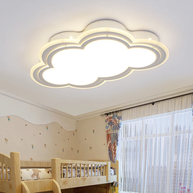Clouds Modern Led Ceiling Lights For Bedroom Study Room Children Room Kids Room Home Deco White/Blue Ceiling Lamp